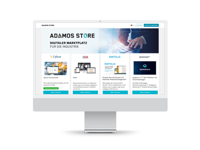 Der ADAMOS STORE: Ein Digital One-Stop-Shop für Käufer