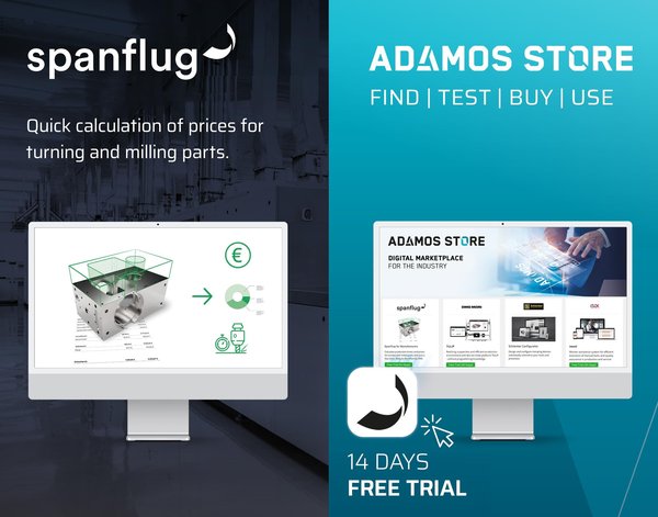 Spanflug for manufacturers in the ADAMOS STORE